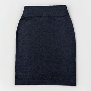 OFFLINE by Aerie The Hugger Skirt Sz L Navy Blue Heather High Waist Pencil Skirt